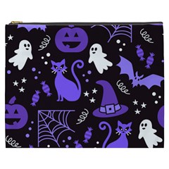 Halloween Party Seamless Repeat Pattern  Cosmetic Bag (xxxl) by KentuckyClothing