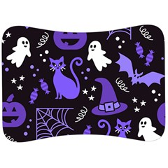 Halloween Party Seamless Repeat Pattern  Velour Seat Head Rest Cushion by KentuckyClothing