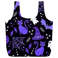 Halloween Party Seamless Repeat Pattern  Full Print Recycle Bag (xxl) by KentuckyClothing