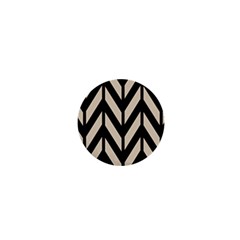 Chevrons Beige/noir 1  Mini Buttons by kcreatif