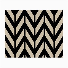 Chevrons Beige/noir Small Glasses Cloth (2 Sides) by kcreatif