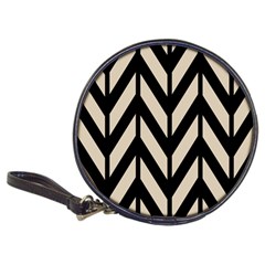 Chevrons Beige/noir Classic 20-cd Wallets