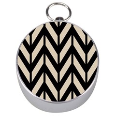 Chevrons Beige/noir Silver Compasses by kcreatif