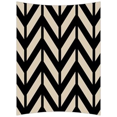 Chevrons Beige/noir Back Support Cushion by kcreatif