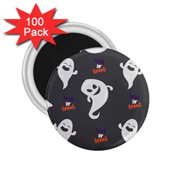 Halloween Ghost Trick Or Treat Seamless Repeat Pattern 2 25  Magnets (100 Pack)  by KentuckyClothing