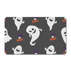 Halloween Ghost Trick Or Treat Seamless Repeat Pattern Magnet (rectangular) by KentuckyClothing