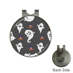 Halloween Ghost Trick Or Treat Seamless Repeat Pattern Hat Clips With Golf Markers by KentuckyClothing