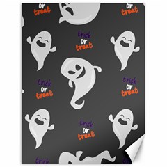 Halloween Ghost Trick Or Treat Seamless Repeat Pattern Canvas 12  X 16  by KentuckyClothing