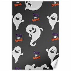 Halloween Ghost Trick Or Treat Seamless Repeat Pattern Canvas 12  X 18  by KentuckyClothing