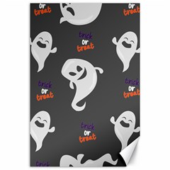 Halloween Ghost Trick Or Treat Seamless Repeat Pattern Canvas 24  X 36  by KentuckyClothing