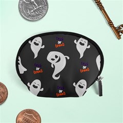 Halloween Ghost Trick Or Treat Seamless Repeat Pattern Accessory Pouch (small) by KentuckyClothing