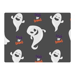 Halloween Ghost Trick Or Treat Seamless Repeat Pattern Double Sided Flano Blanket (mini) 