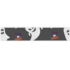 Halloween Ghost Trick Or Treat Seamless Repeat Pattern Large Flano Scarf 