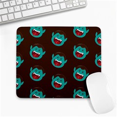 Frankenstein Halloween Seamless Repeat Pattern  Large Mousepads by KentuckyClothing