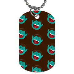 Frankenstein Halloween Seamless Repeat Pattern  Dog Tag (one Side) by KentuckyClothing