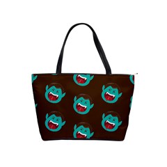 Frankenstein Halloween Seamless Repeat Pattern  Classic Shoulder Handbag by KentuckyClothing