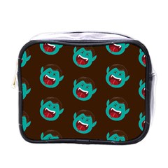 Frankenstein Halloween Seamless Repeat Pattern  Mini Toiletries Bag (one Side) by KentuckyClothing