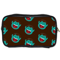 Frankenstein Halloween Seamless Repeat Pattern  Toiletries Bag (two Sides) by KentuckyClothing