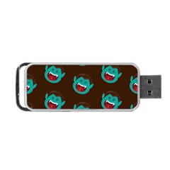 Frankenstein Halloween Seamless Repeat Pattern  Portable Usb Flash (two Sides) by KentuckyClothing