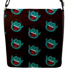 Frankenstein Halloween Seamless Repeat Pattern  Flap Closure Messenger Bag (s) by KentuckyClothing