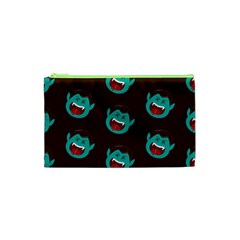 Frankenstein Halloween Seamless Repeat Pattern  Cosmetic Bag (xs) by KentuckyClothing