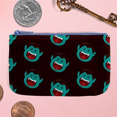 Frankenstein Halloween Seamless Repeat Pattern  Large Coin Purse by KentuckyClothing