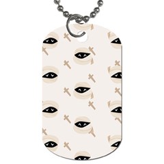 Halloween Mummies Seamless Repeat Pattern Dog Tag (two Sides) by KentuckyClothing