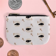 Halloween Mummies Seamless Repeat Pattern Mini Coin Purse by KentuckyClothing