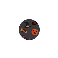 Halloween Themed Seamless Repeat Pattern 1  Mini Magnets