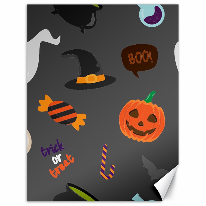 Halloween Themed Seamless Repeat Pattern Canvas 18  x 24 