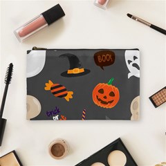 Halloween Themed Seamless Repeat Pattern Cosmetic Bag (medium) by KentuckyClothing