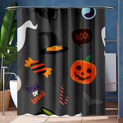 Halloween Themed Seamless Repeat Pattern Shower Curtain 60  X 72  (medium)  by KentuckyClothing