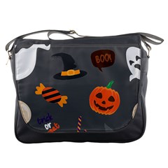 Halloween Themed Seamless Repeat Pattern Messenger Bag by KentuckyClothing