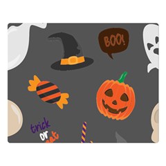 Halloween Themed Seamless Repeat Pattern Double Sided Flano Blanket (large)  by KentuckyClothing