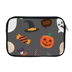 Halloween Themed Seamless Repeat Pattern Apple Macbook Pro 17  Zipper Case by KentuckyClothing