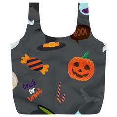 Halloween Themed Seamless Repeat Pattern Full Print Recycle Bag (xxl) by KentuckyClothing