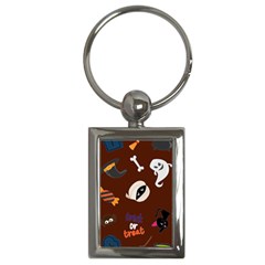 Halloween Seamless Repeat Pattern Key Chain (rectangle) by KentuckyClothing