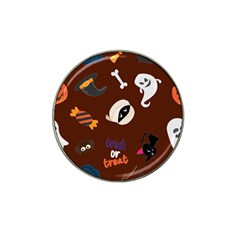 Halloween Seamless Repeat Pattern Hat Clip Ball Marker by KentuckyClothing