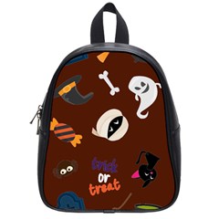 Halloween Seamless Repeat Pattern School Bag (small) by KentuckyClothing