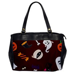 Halloween Seamless Repeat Pattern Oversize Office Handbag by KentuckyClothing