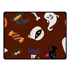 Halloween Seamless Repeat Pattern Fleece Blanket (small) by KentuckyClothing