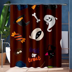 Halloween Seamless Repeat Pattern Shower Curtain 60  X 72  (medium)  by KentuckyClothing