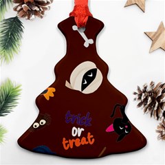 Halloween Seamless Repeat Pattern Ornament (christmas Tree)  by KentuckyClothing