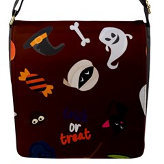 Halloween Seamless Repeat Pattern Flap Closure Messenger Bag (s) by KentuckyClothing