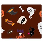 Halloween Seamless Repeat Pattern Double Sided Flano Blanket (Small)  50 x40  Blanket Back