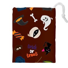 Halloween Seamless Repeat Pattern Drawstring Pouch (5xl)