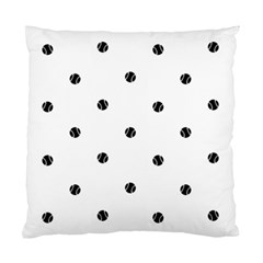 Black And White Baseball Print Pattern Standard Cushion Case (two Sides)