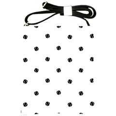 Black And White Baseball Print Pattern Shoulder Sling Bag