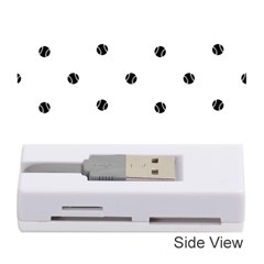 Black And White Baseball Print Pattern Memory Card Reader (stick)