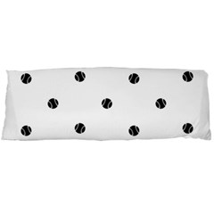 Black And White Baseball Print Pattern Body Pillow Case (dakimakura) by dflcprintsclothing